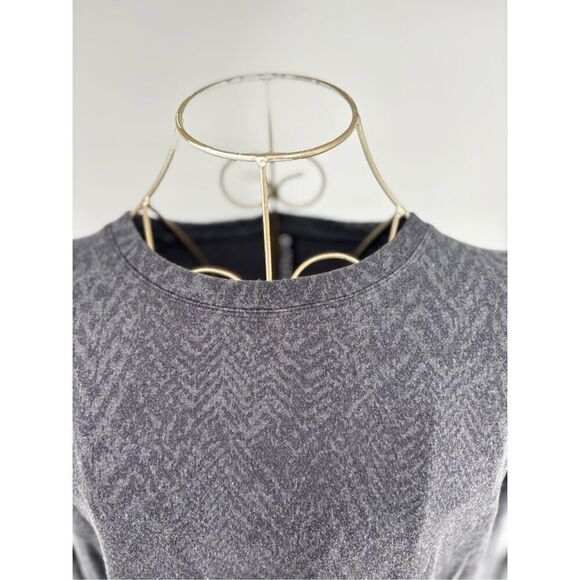 Athleta pullover women’s sweatshirt black gray size small Tall tencel blend - Picture 8 of 12